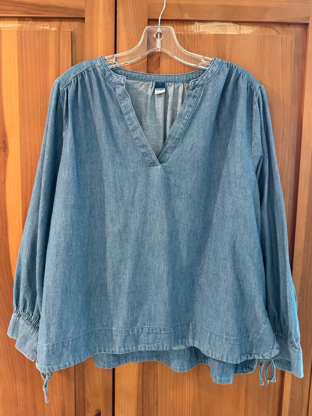 Old Navy Light Blue Denim Tunic Top